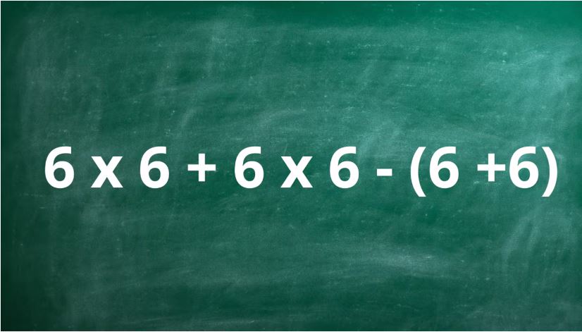 ¿Cuánto es 6 x 6 + 6 x 6 - (6 +6)? La cuenta matemática que pone a prueba a los genios